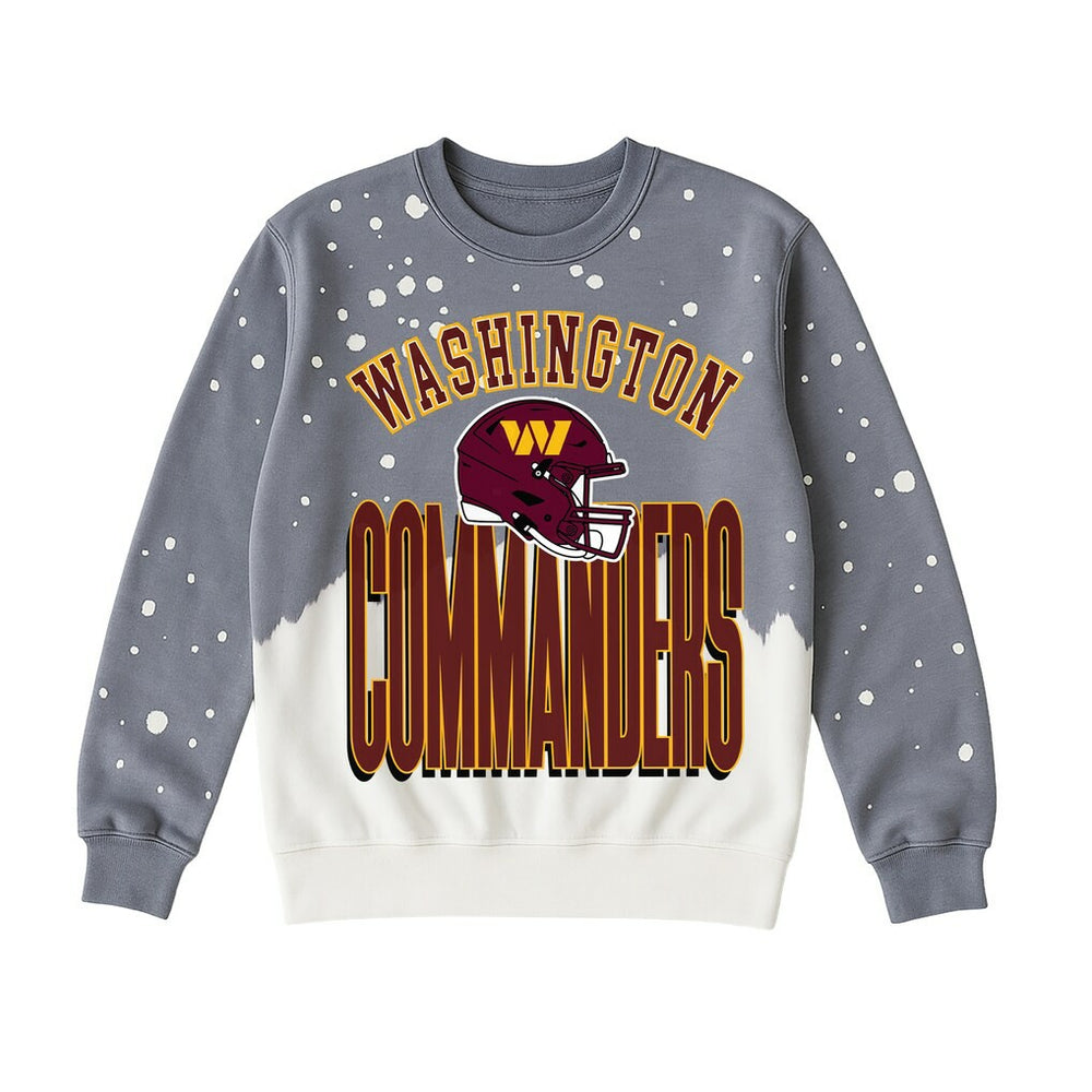 Washington Commanders Gameday Couture Women's Arch Rivals Faded Wash Sweatshirt Gray | NFL