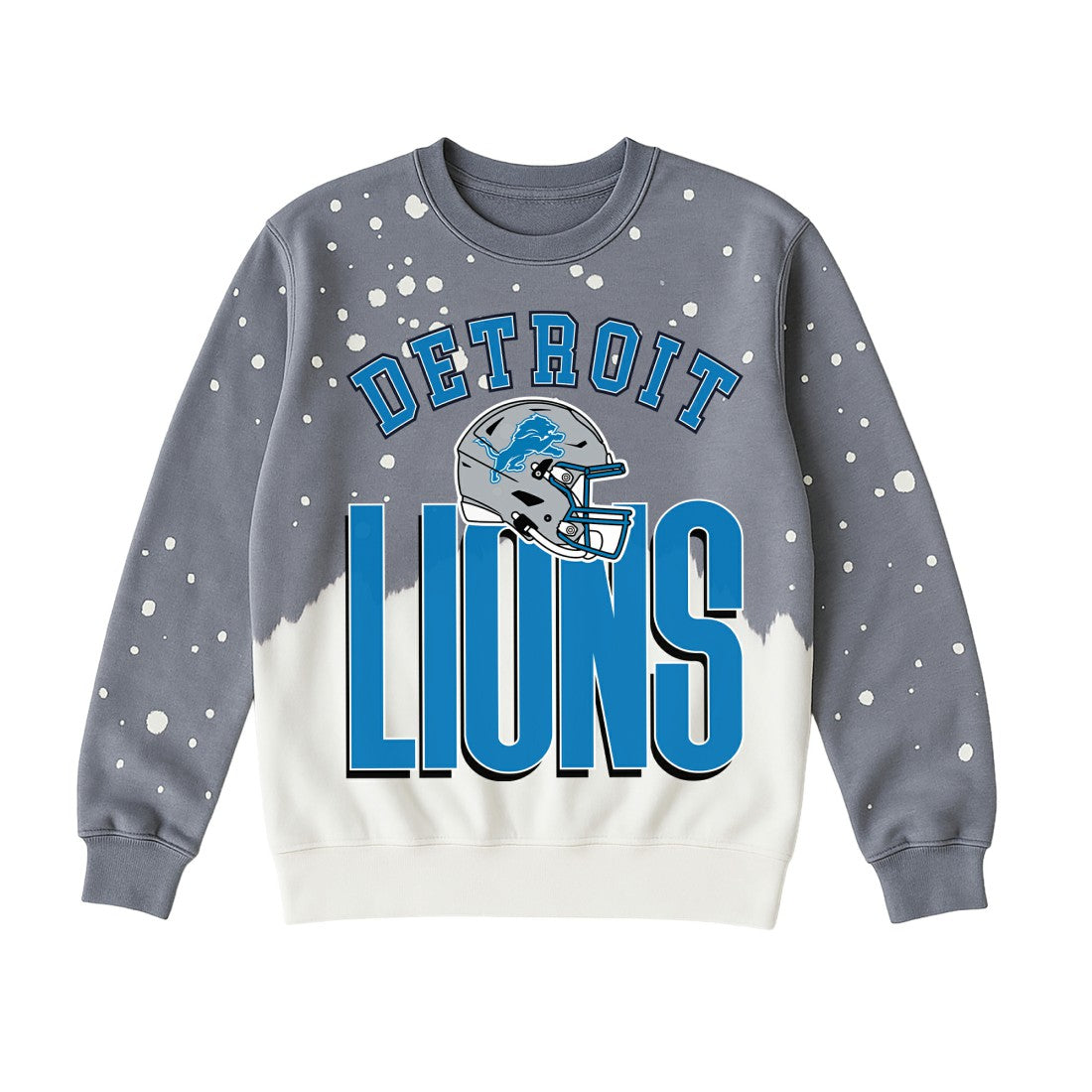 Detroit Lions Gameday Couture Women's Arch Rivals Faded Wash Sweatshirt Gray | NFL