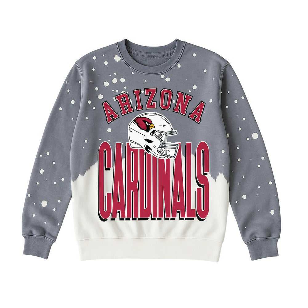 Arizona Cardinals Gameday Couture Women's Arch Rivals Faded Wash Sweatshirt Gray | NFL
