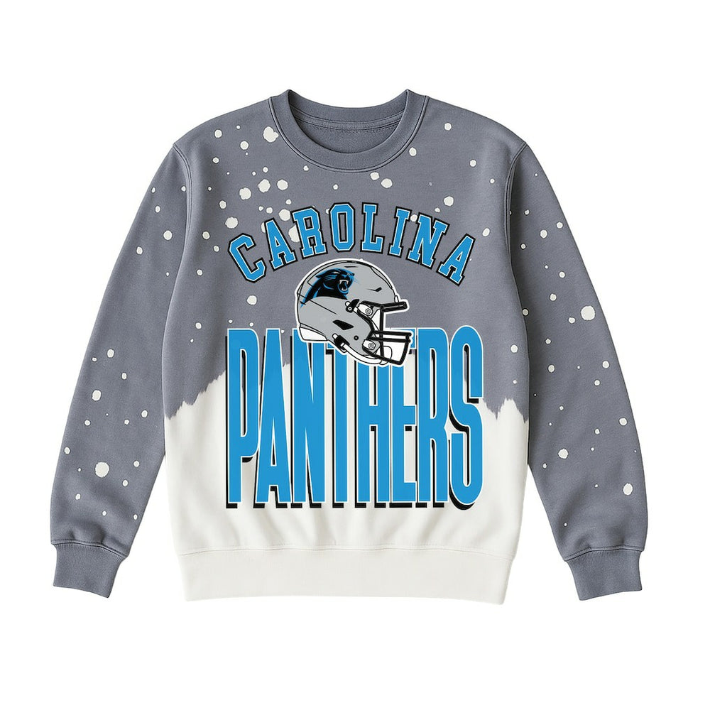 Carolina Panthers Gameday Couture Women's Arch Rivals Faded Wash Sweatshirt Gray | NFL