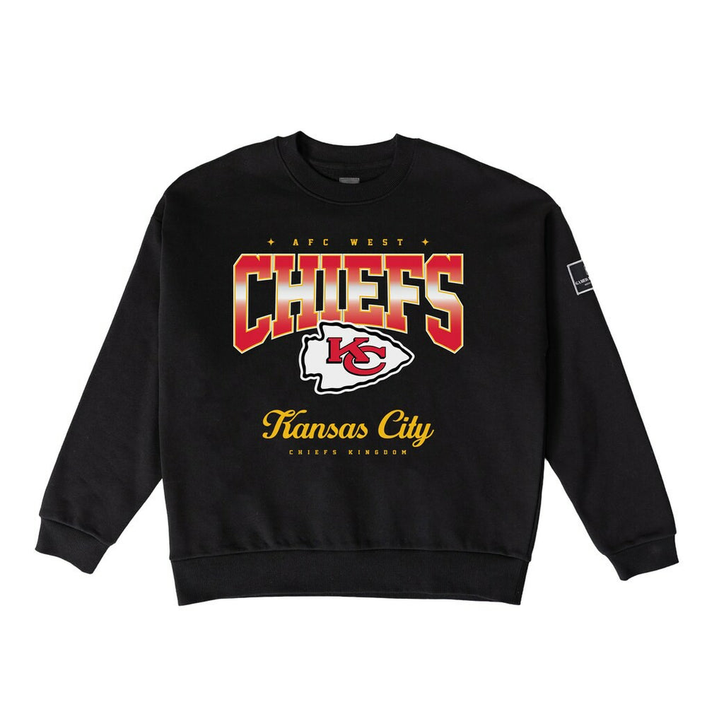 Kansas City Chiefs Gameday Couture Women's Powerhouse Play Premium Fleece Sweatshirt Black | NFL