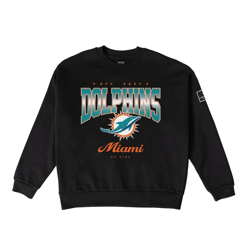 Miami Dolphins Gameday Couture Women's Powerhouse Play Premium Fleece Sweatshirt Black | NFL