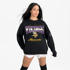 Minnesota Vikings Gameday Couture Women's Powerhouse Play Premium Fleece Sweatshirt Black | NFL
