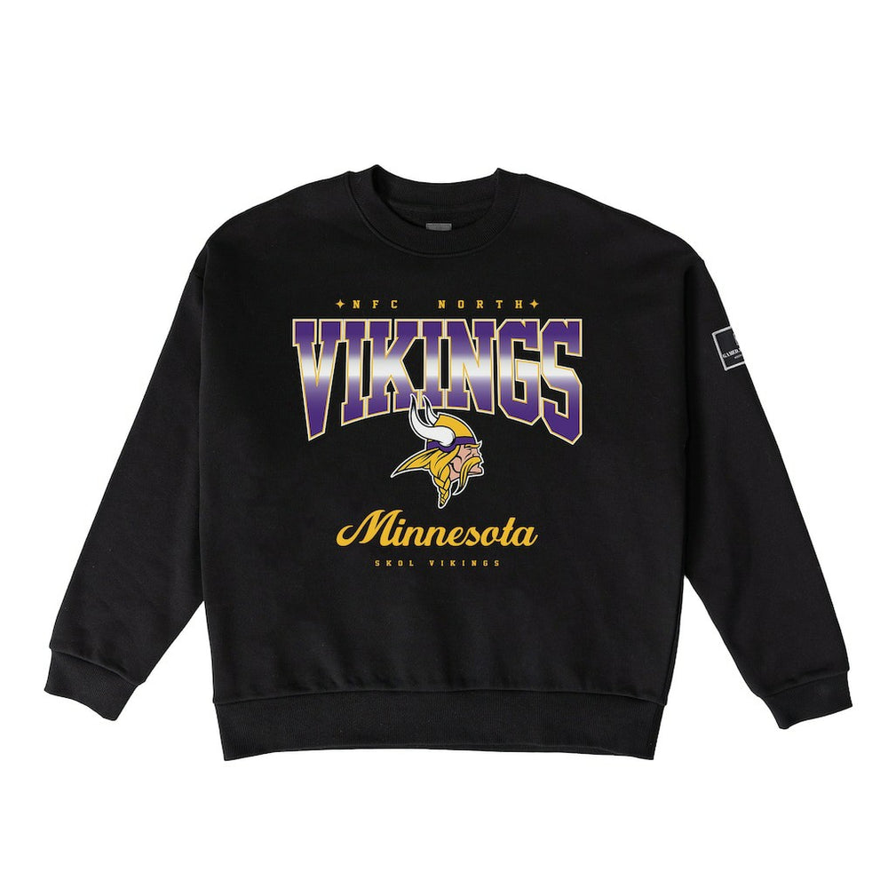 Minnesota Vikings Gameday Couture Women's Powerhouse Play Premium Fleece Sweatshirt Black | NFL