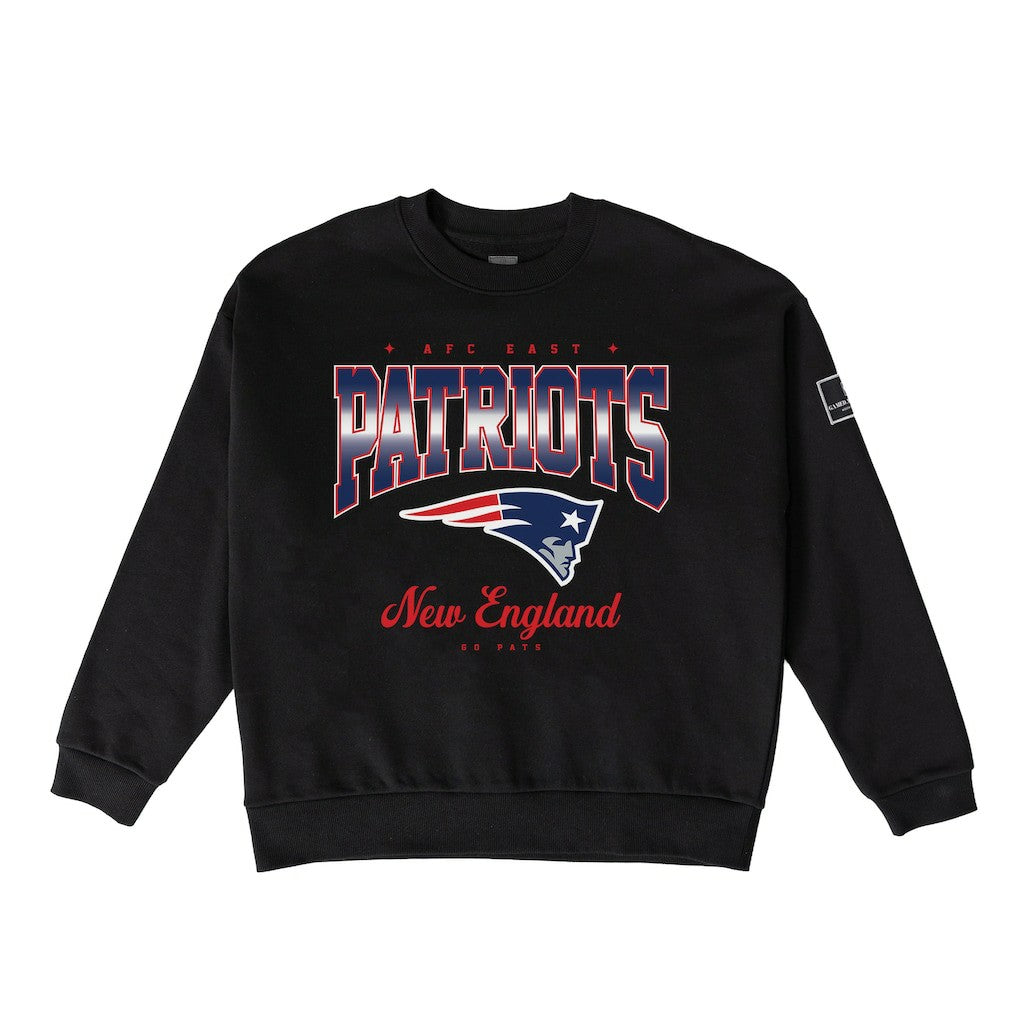 New England Patriots Gameday Couture Women's Powerhouse Play Premium Fleece Sweatshirt Black | NFL