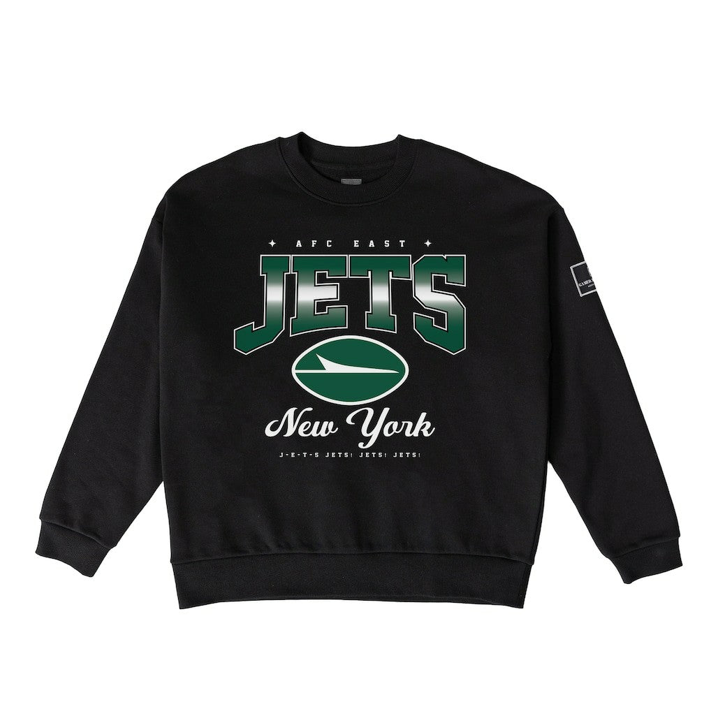 New York Jets Gameday Couture Women's Powerhouse Play Premium Fleece Sweatshirt Black | NFL