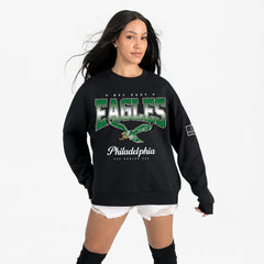 Philadelphia Eagles Gameday Couture Women's Powerhouse Play Premium Fleece Sweatshirt Black | NFL