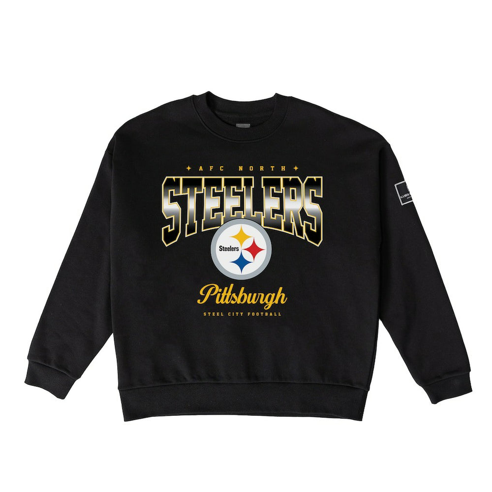 Pittsburgh Steelers Gameday Couture Women's Powerhouse Play Premium Fleece Sweatshirt Black | NFL