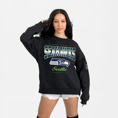 Seattle Seahawks Gameday Couture Women's Powerhouse Play Premium Fleece Sweatshirt Black | NFL