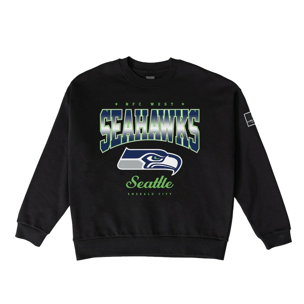 Seattle Seahawks Gameday Couture Women's Powerhouse Play Premium Fleece Sweatshirt Black | NFL