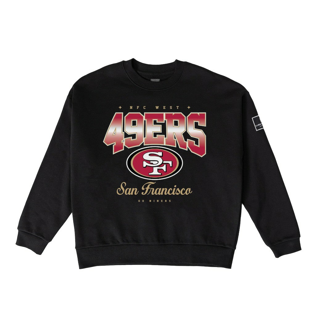 San Francisco 49ers Gameday Couture Women's Powerhouse Play Premium Fleece Sweatshirt Black | NFL