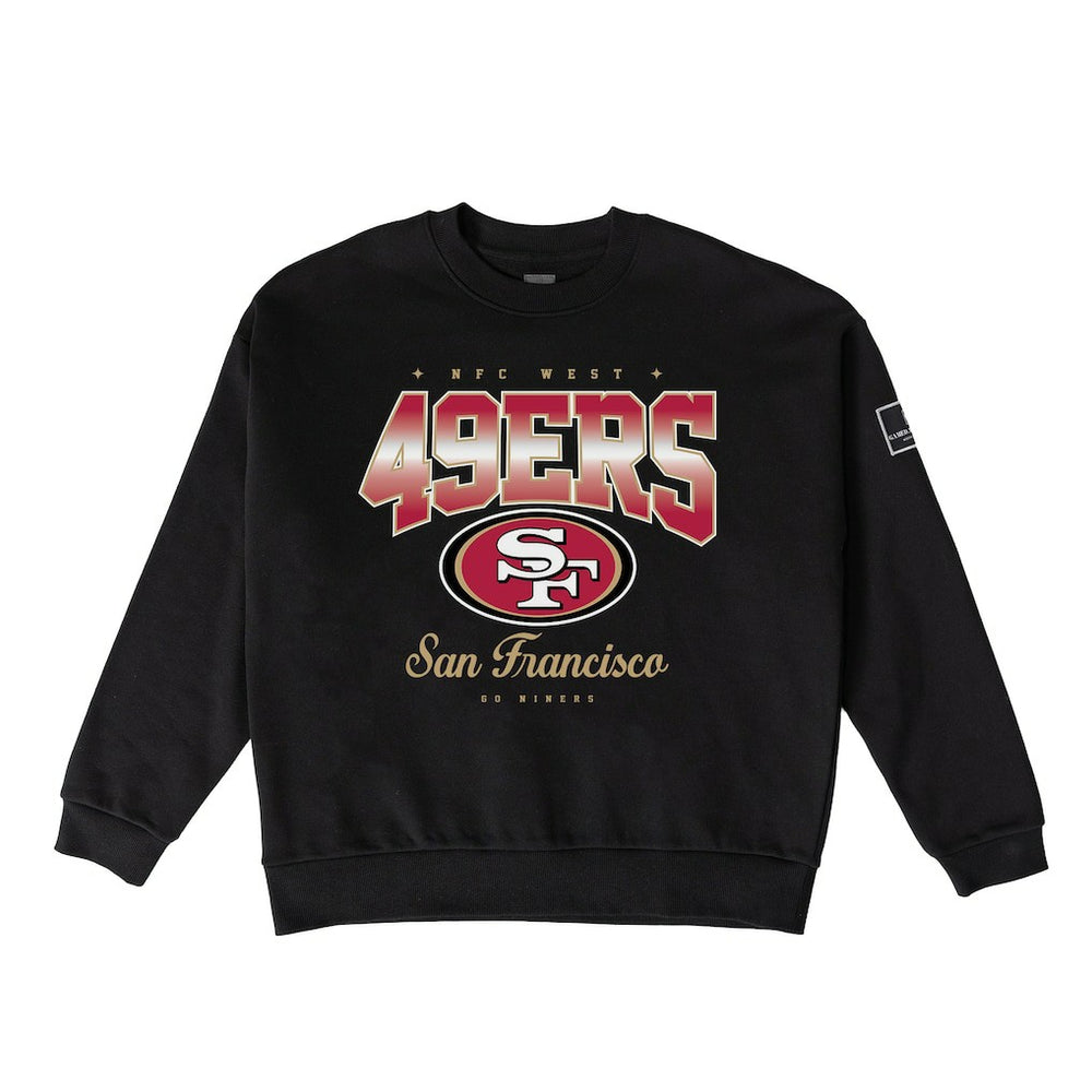 San Francisco 49ers Gameday Couture Women's Powerhouse Play Premium Fleece Sweatshirt Black | NFL