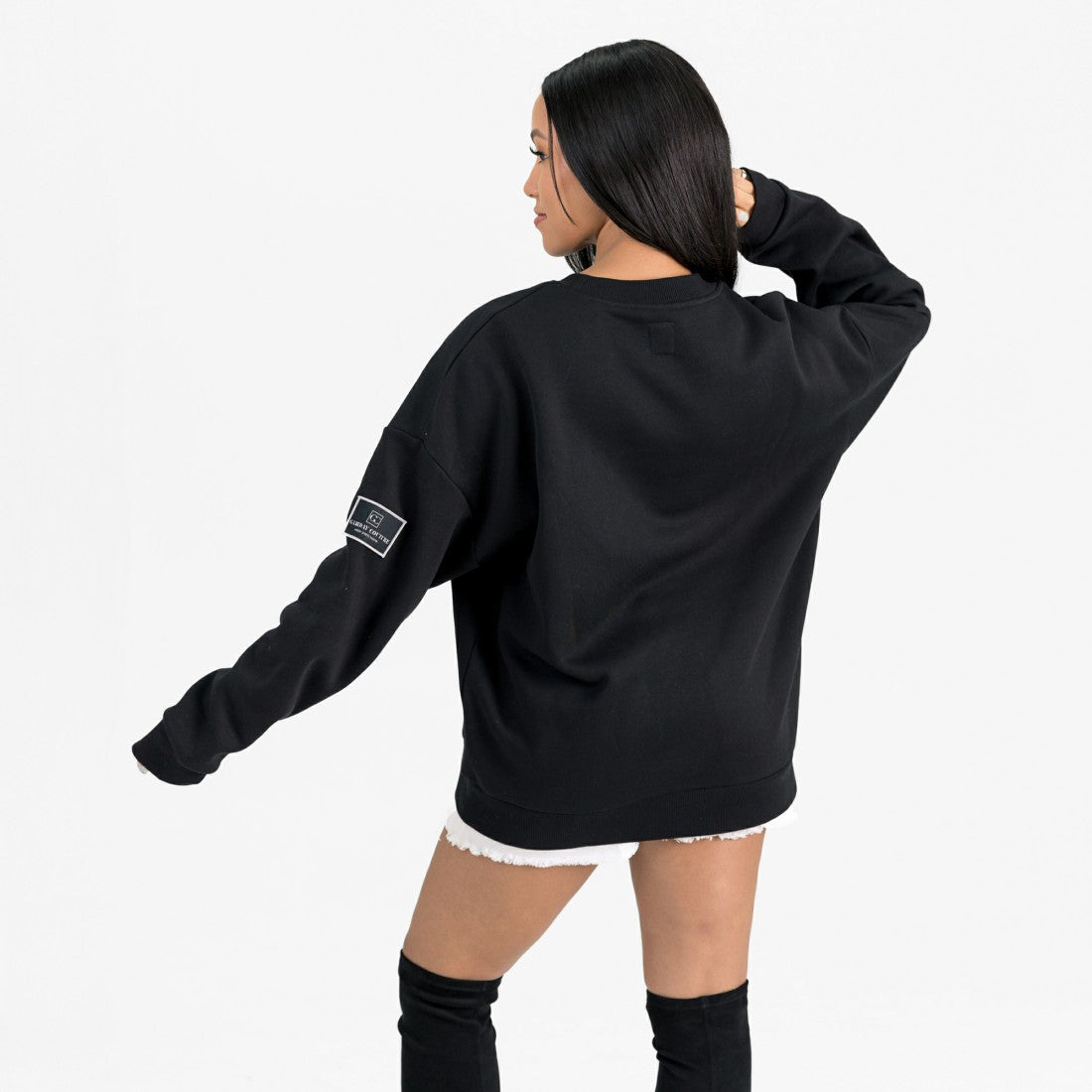 Tampa Bay Buccaneers Gameday Couture Women's Powerhouse Play Premium Fleece Sweatshirt Black | NFL