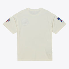 Philadelphia 76ers Hardwood Classics Chainstitch Premium T-Shirt Cream - NBA