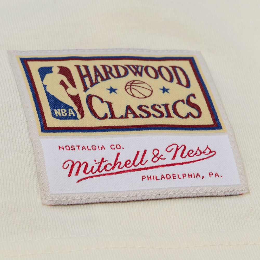 Chicago Bulls Hardwood Classics Chainstitch Premium T-Shirt Cream - NBA