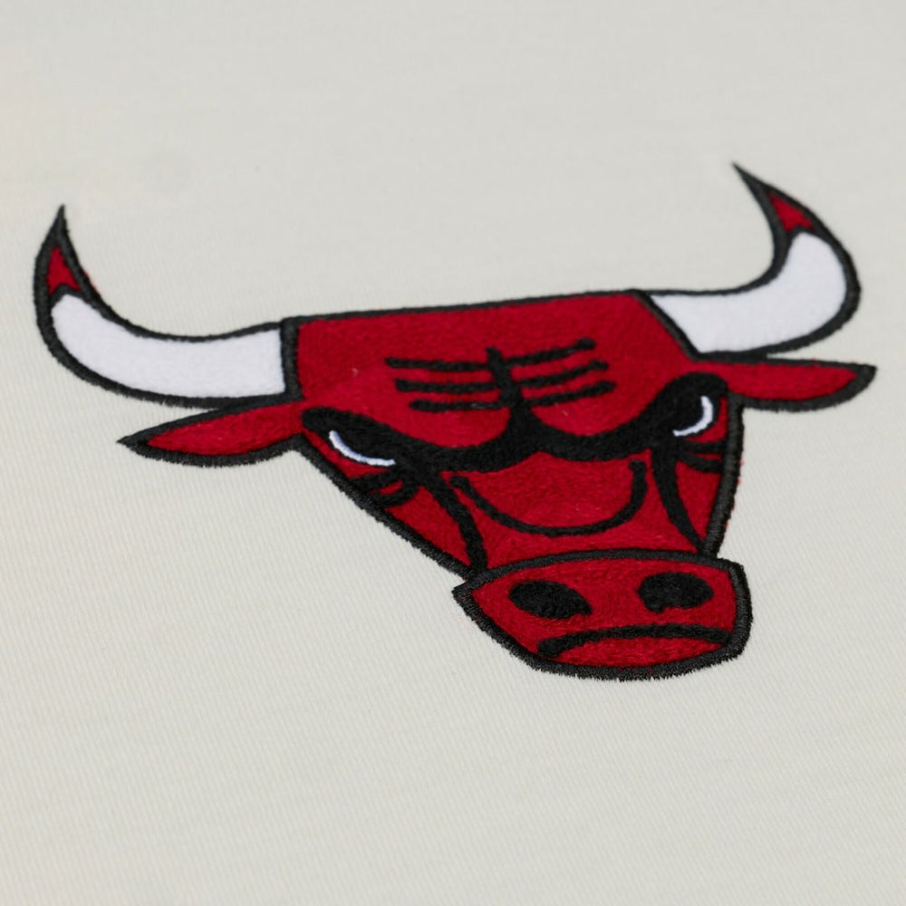 Chicago Bulls Hardwood Classics Chainstitch Premium T-Shirt Cream - NBA
