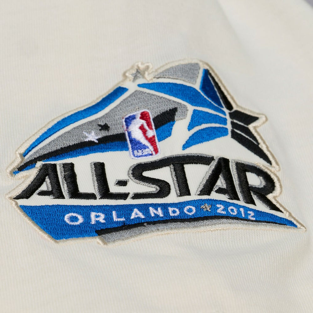 Orlando Magic Hardwood Classics Chainstitch Premium T-Shirt Cream - NBA