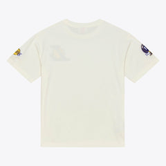 Los Angeles Lakers Hardwood Classics Chainstitch Premium T-Shirt Cream - NBA