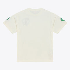 Boston Celtics Hardwood Classics Chainstitch Premium T-Shirt Cream - NBA