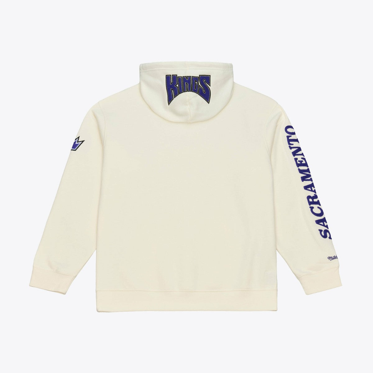 Sacramento Kings Hardwood Classics Chainstitch Premium Fleece Hoodie Cream - NBA