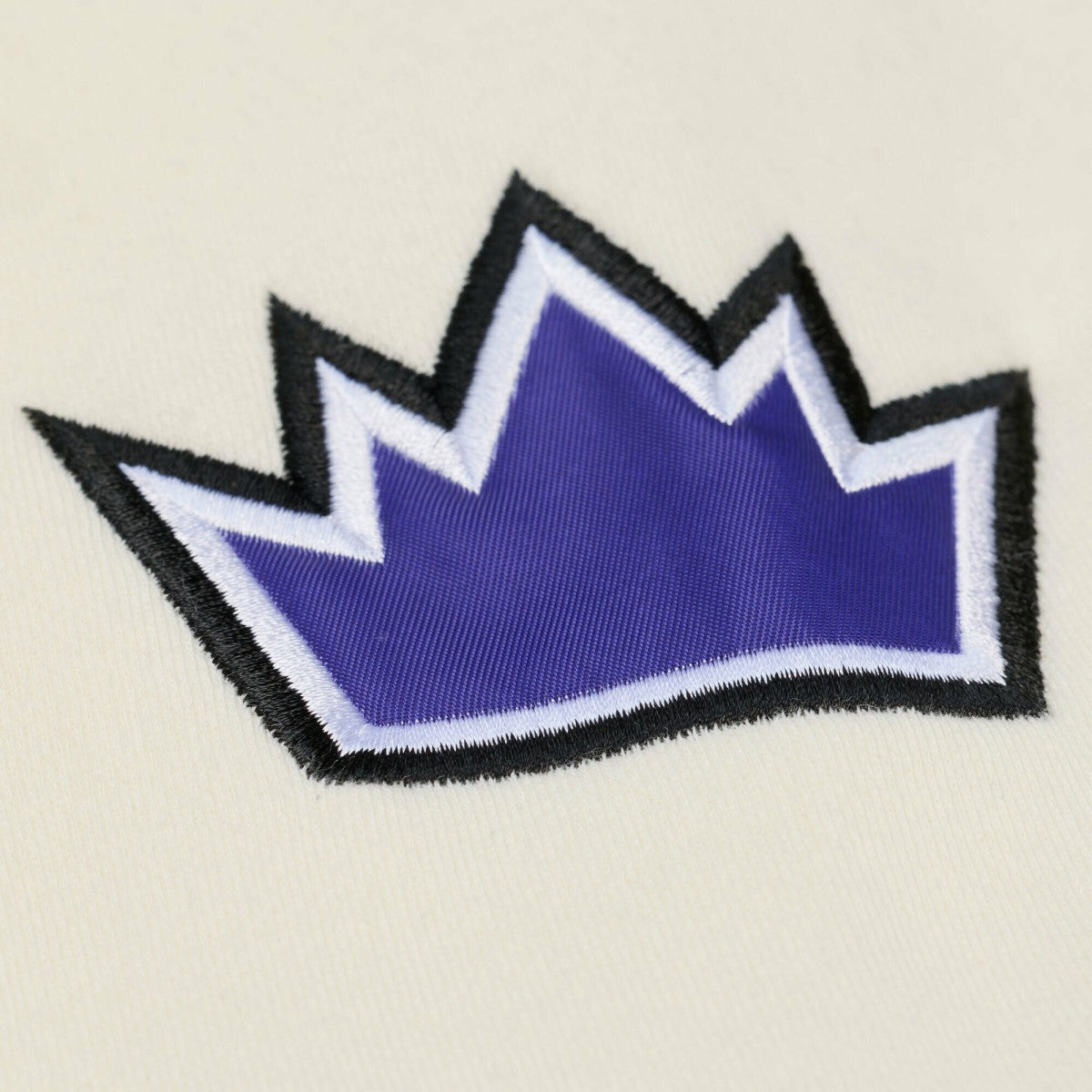 Sacramento Kings Hardwood Classics Chainstitch Premium Fleece Hoodie Cream - NBA