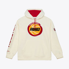 Houston Rockets Hardwood Classics Chainstitch Premium Fleece Hoodie Cream - NBA