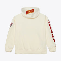 Houston Rockets Hardwood Classics Chainstitch Premium Fleece Hoodie Cream - NBA