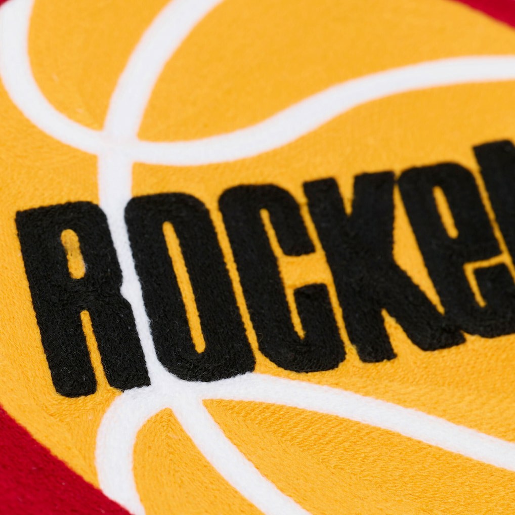 Houston Rockets Hardwood Classics Chainstitch Premium Fleece Hoodie Cream - NBA