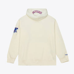 Philadelphia 76ers Hardwood Classics Chainstitch Premium Fleece Hoodie Cream - NBA