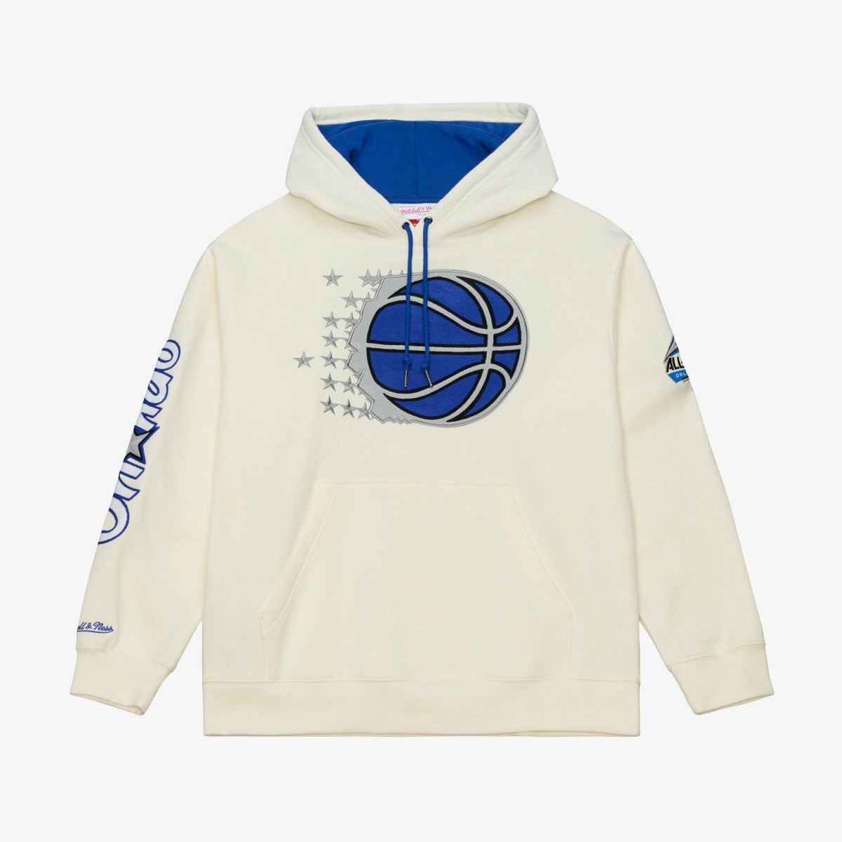 Orlando Magic Hardwood Classics Chainstitch Premium Fleece Hoodie Cream - NBA