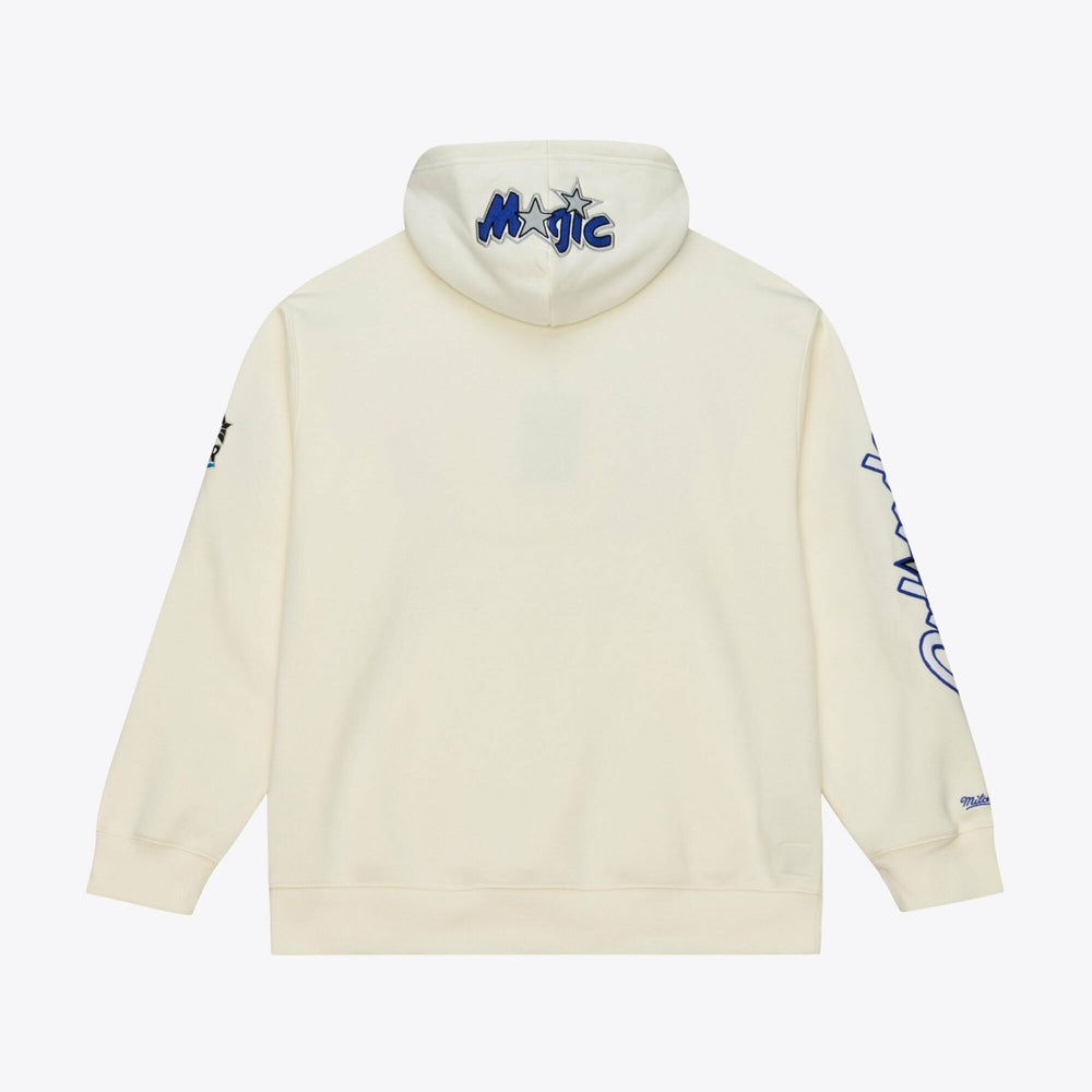 Orlando Magic Hardwood Classics Chainstitch Premium Fleece Hoodie Cream - NBA