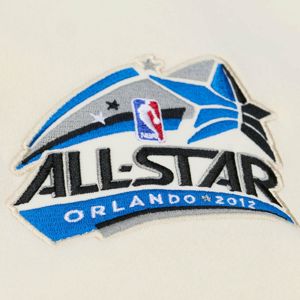 Orlando Magic Hardwood Classics Chainstitch Premium Fleece Hoodie Cream - NBA