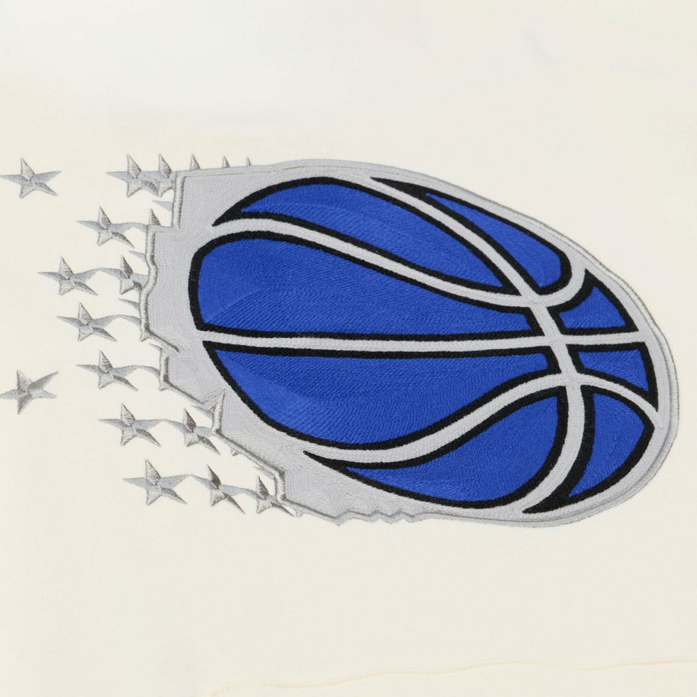 Orlando Magic Hardwood Classics Chainstitch Premium Fleece Hoodie Cream - NBA