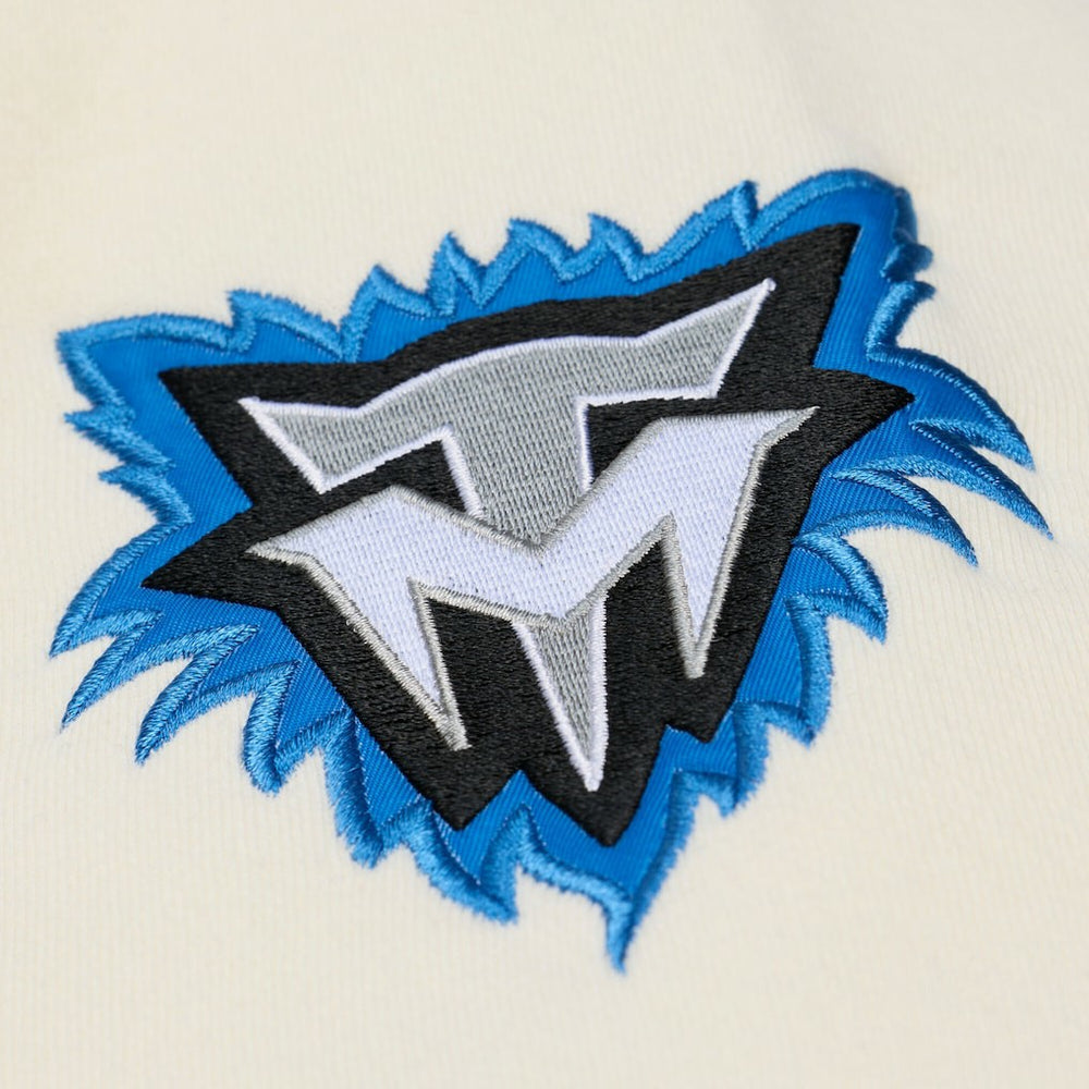 Minnesota Timberwolves Hardwood Classics Chainstitch Premium Fleece Hoodie Cream - NBA