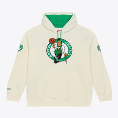 Boston Celtics Hardwood Classics Chainstitch Premium Fleece Hoodie Cream - NBA