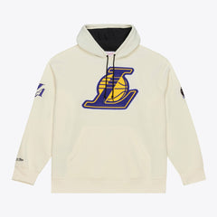 Los Angeles Lakers Hardwood Classics Chainstitch Premium Fleece Hoodie Cream - NBA