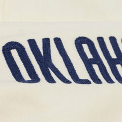 Oklahoma City Thunder Hardwood Classics Chainstitch Premium Fleece Hoodie Cream - NBA