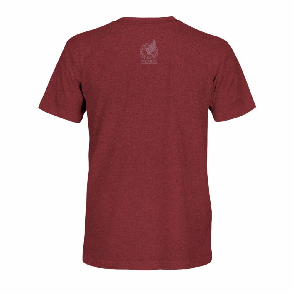 Mexico National Team 1863FC Athletic Wordmark Vintage Tri-Blend T-Shirt Maroon - FIFA World CUP