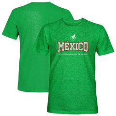 Mexico National Team 1863FC Athletic Wordmark Vintage Tri-Blend T-Shirt Green - FIFA World CUP