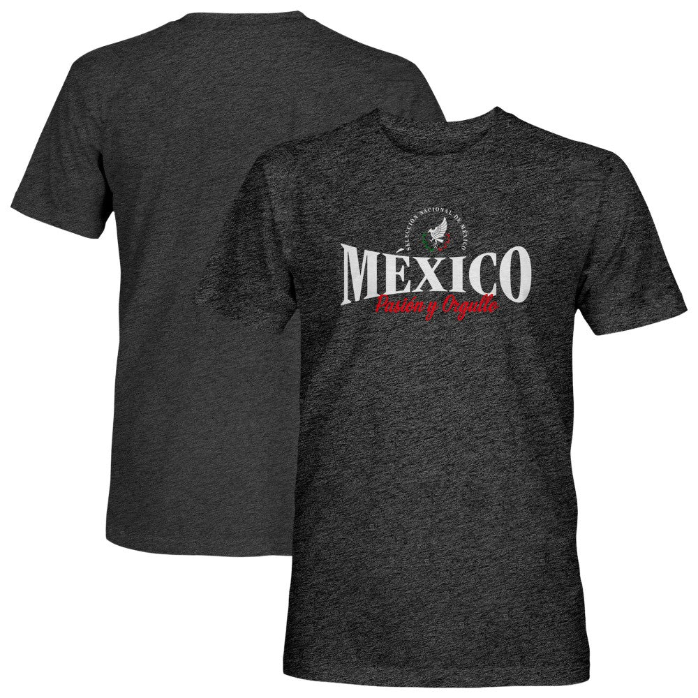 Mexico National Team 1863FC Athletic Wordmark Vintage Tri-Blend T-Shirt Black - FIFA World CUP