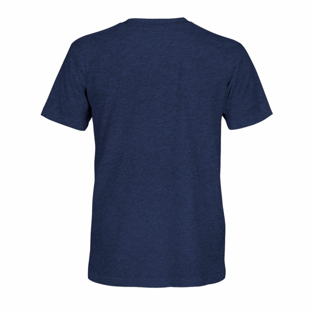 France National Team 1863FC Athletic Wordmark Vintage Tri-Blend T-Shirt Navy - FIFA World CUP