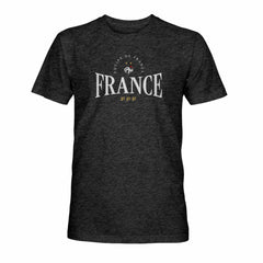 France National Team 1863FC Athletic Wordmark Vintage Tri-Blend T-Shirt Black - FIFA World CUP