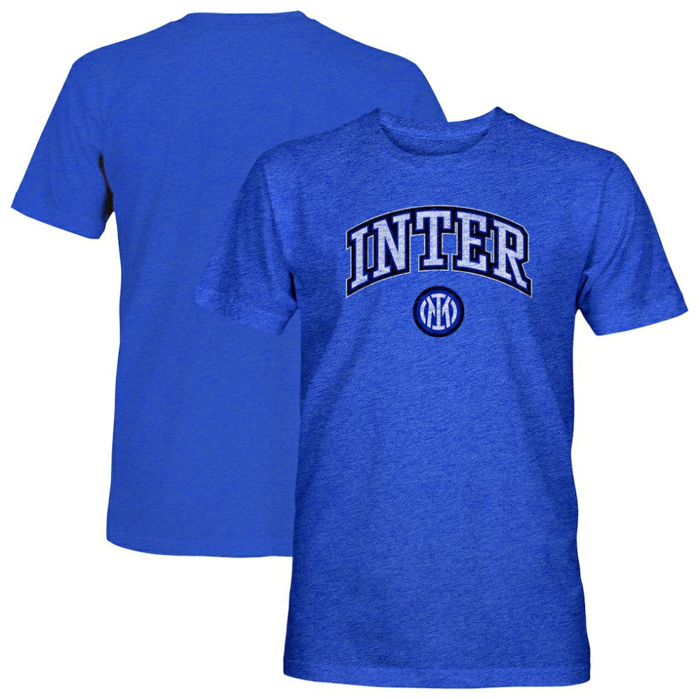 Inter Milan 1863FC Athletic Wordmark Vintage Tri-Blend T-Shirt Blue - FIFA World CUP