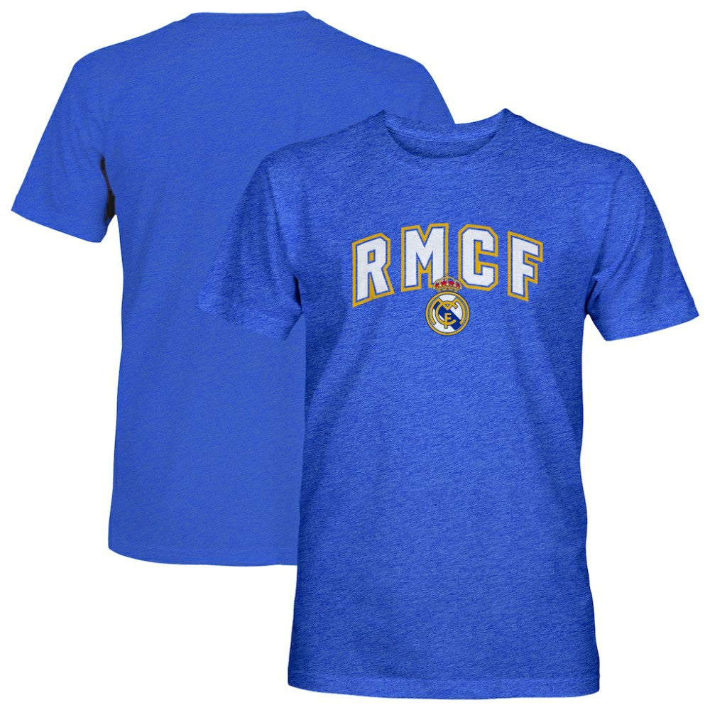 Real Madrid 1863FC Athletic Wordmark Vintage Tri-Blend T-Shirt Blue - FIFA World CUP