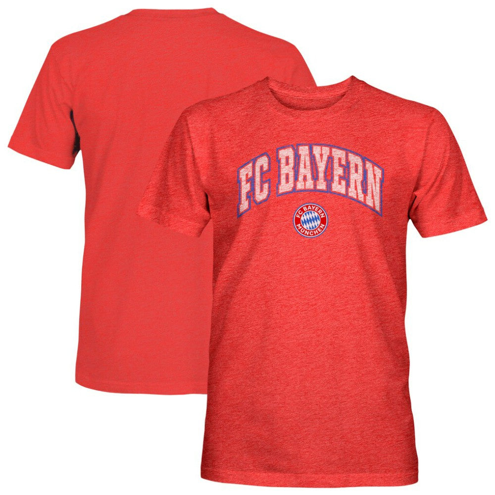 Bayern Munich 1863FC Athletic Wordmark Vintage Tri-Blend T-Shirt Red - FIFA World CUP
