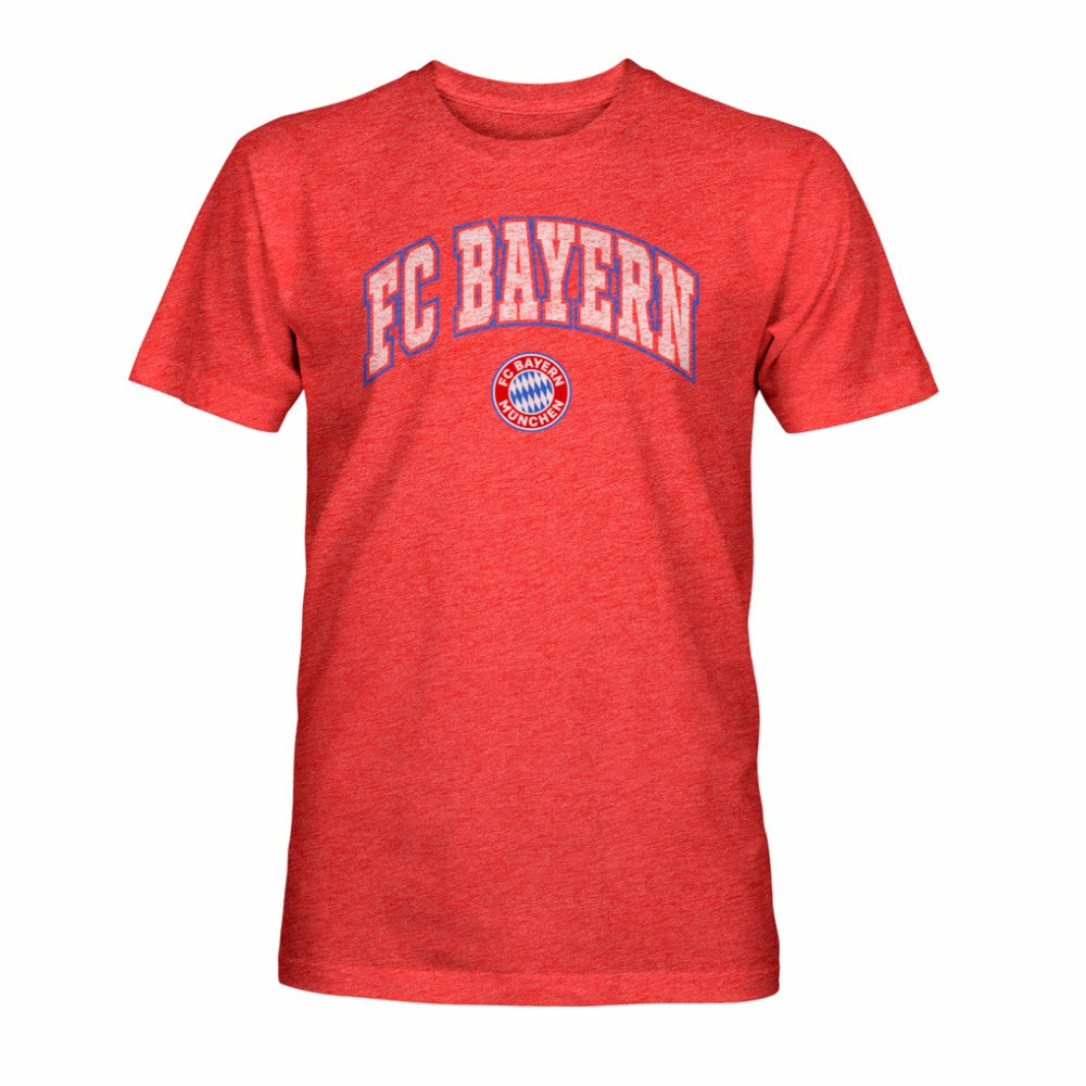 Bayern Munich 1863FC Athletic Wordmark Vintage Tri-Blend T-Shirt Red - FIFA World CUP