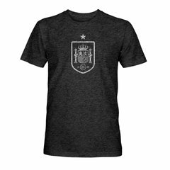 Spain National Team 1863FC Mono Badge Vintage Tri-Blend T-Shirt Black - FIFA World CUP