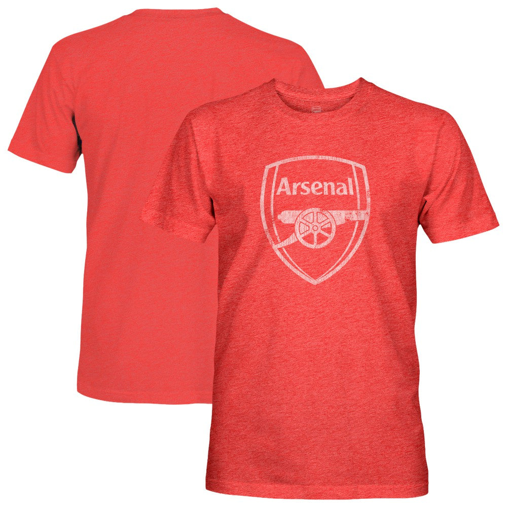 Arsenal 1863FC Mono Badge Vintage Tri-Blend T-Shirt Red - FIFA World CUP