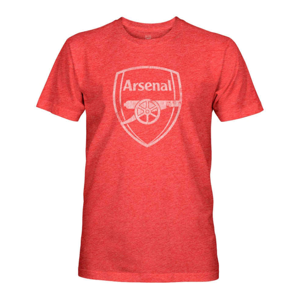 Arsenal 1863FC Mono Badge Vintage Tri-Blend T-Shirt Red - FIFA World CUP