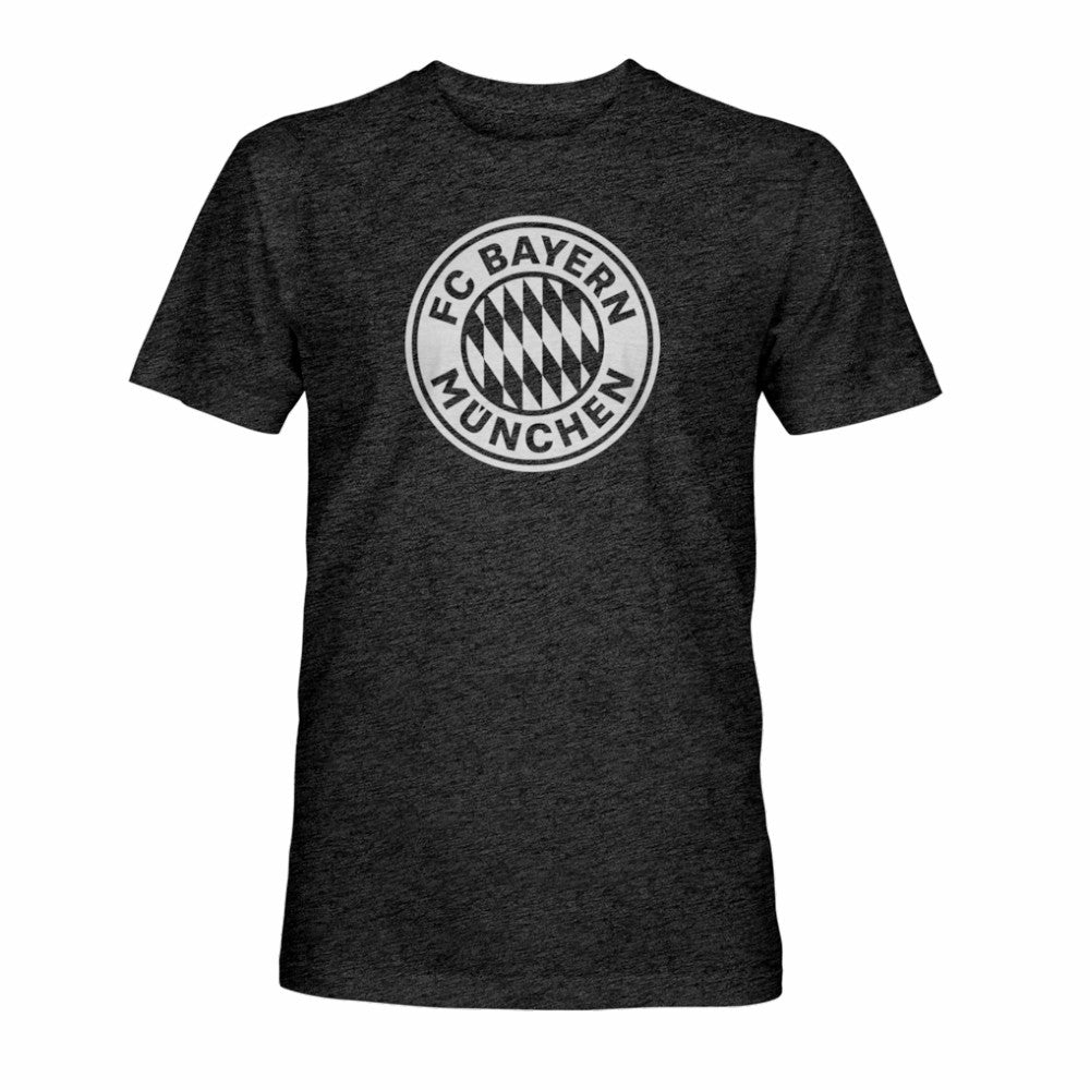 Bayern Munich 1863FC Mono Badge Vintage Tri-Blend T-Shirt Black - FIFA World CUP